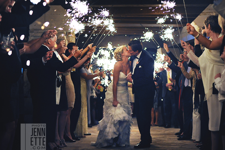 wedding sparklers exit