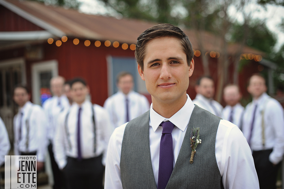 austin wedding photo of a groom at star hill ranch